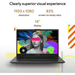 ASUS Laptop | AMD Ryzen 5 Quad Core 7520U | 8 GB | 512 GB SSD | Mixed Black | E1404FA NK522WS