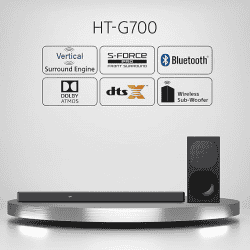 SONY  HT-G700 Dolby Atmos | DTS:X Home Theatre Wireless subwoofer | 3.1ch | Bluetooth Soundbar | Black
