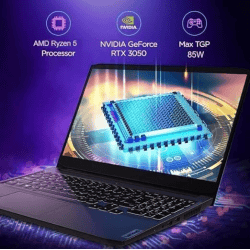 Lenovo IdeaPad Gaming 3 Laptop | AMD Ryzen 5 Hexa Core 7535HS | 16 GB | 512 GB SSD | 6 GB Graphics | NVIDIA GeForce RTX 3050 | 15.6 Inch | Onyx Grey | 82SB00M6IN