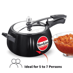 Hawkins Contura Inner Lid Pressure Cooker | 5 L | Black | CB50