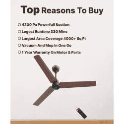 Atomberg Renesa Ceiling Fan | 1200 mm | 3 Blade | BLDC Ceiling Fan with Remote Control & LED Indicators | Matt Brown