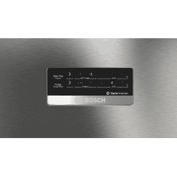 BOSCH Series 4 Frost Free Triple Door Refrigerator | 364 L | 3 Star | VarioInverter Compressor | Smoky Steel | CMC36K03NI