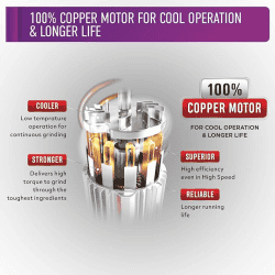Usha Colossal Wet Grinder | 150 W | Magenta | CO0150WW2