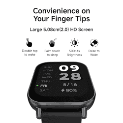 Redmi Watch 5 Active | BT Calling with 3 mic | 18 days of Battery Life | HD Screen | Midnight Black Strap