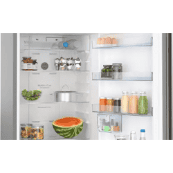 BOSCH Frost Free Double Door Top Mount Refrigerator | 3 Star | Sparky Steel | CTC39S03NI