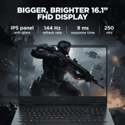 HP Omen Intel Core i7 13th Gen 13620H  |16 GB | 1 TB SSD | 6 GB Graphics NVIDIA GeForce RTX 4050 Gaming Laptop | 16.1 inch | Shadow Black | 16-wd0011tx