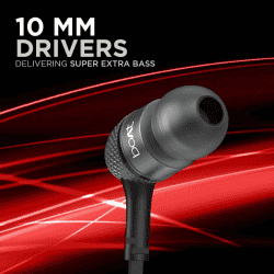 boAt BassHeads 220 Wired Earphones | In the Ear | Black
