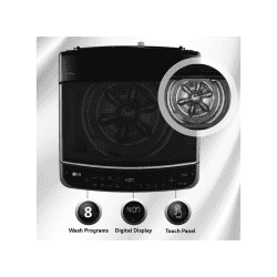 LG with Wi Fi Enabled Fully Automatic Top Load Washing Machine | 11 kg | Black | THD11SWM ABMQEIL