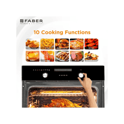 FABER FBIO Convection Oven | 82L | 10 Cooking Function | Black