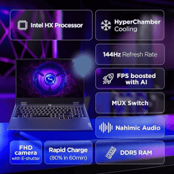 Lenovo LOQ Gaming Laptop | Intel Core i7 13650HX | 16GB |1TB SSD | NVDIA RTX 4050 6GB | 15.6 inch | Grey | 83DV00HBIN