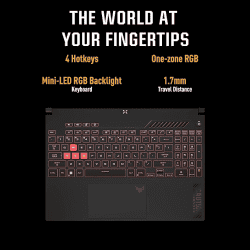 ASUS TUF Gaming A15 | AMD Ryzen 7 Octa Core 7435HS |16 GB | 512 GB SSD | 6GB NVIDIA GeForce RTX 4050 |15.6 Inch |  Mecha Gray | FA507NUR-LP082W