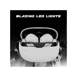 boAt Immortal 101 TWS Earbuds | 30 HRS Playtime Blazing LEDs | White Sabre
