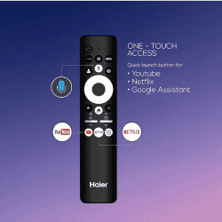 Haier LED Smart Google TV |  190.5 cm (75 inch) | Ultra HD 4K | Hands Free Voice Control | 75P7GT
