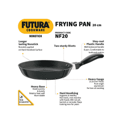 Hawkins Futura Nonstick Frying Fry Pan | 20 cm | Black | NF20