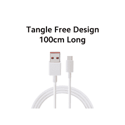 Xiaomi Sonic Charge 2.0 Type C Cable | Usb To Type C | 100 Cm | White | XMUSBTC100