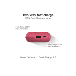 Xiaomi Pocket Power Bank | 10000mAh | 22.5W | Maroon | P15ZM
