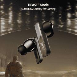 boAt Airdopes 800 | Dolby Audio | 4 Mics AI ENx Tech Titanium Drivers | Interstellar Black