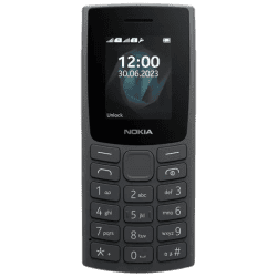 NOKIA 105 SS 2023 | 4MB /Single SIM/IP52 Water Resistant | Charcoal