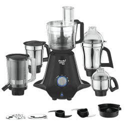Preethi  | Zodiac | Mg 261 | 750 Watts | | 5 Masterchef Jar | Mixer Grinder | Black