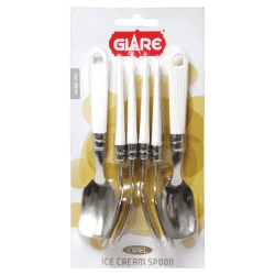 Glare Ice Cream Spoon 6Pc Opal GA309 Assorted Colours