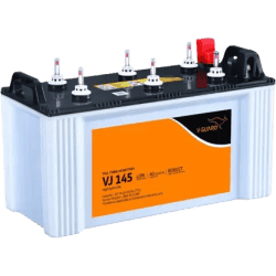 V-Guard VJ145 Flat Tubular Battery 135Ah | 40 Months Warranty VJ145 use with Pure Sine Wave Inverter