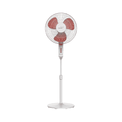 V-Guard Finesta STS Plus Table Fan | 400 mm | 3 Blade | White Red
