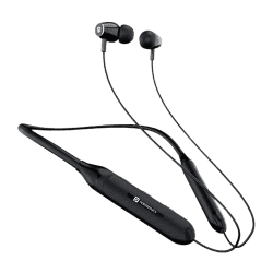 Portronics Harmonics Z7 Neckband | PX4 Water Resistant | Fast Charging | Black | POR 1979