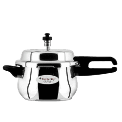 Butterfly Curve Outer Lid Induction Bottom Pressure Cooker | 3 L | Stainless Steel