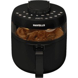 Havells Air Fryer Prolife Crystal | 5 L | Auto Restart | Touch Screen