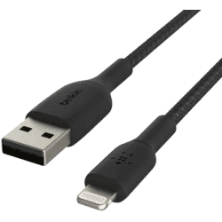 Belkin Braided Lightning to USB-A Cable | 15cm | Black | CAA002BT