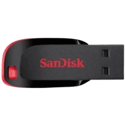 SanDisk Pen Drive | Cruzer Blade | 64 GB | Red Black