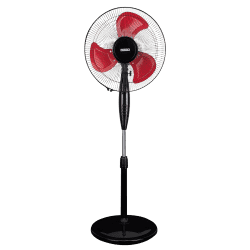 usha Colossus Pedestal Fan | Rust Free Aluminium Blade | 400mm | Red
