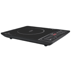 V-Guard VIC 25 Induction Cooktop | 2000 W | Electric Induction Stove with Preset Indian Menu | Temperature Control | Push button | Auto cutoff | Polished Glass