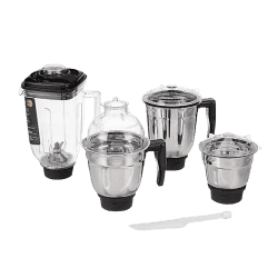 Usha Trienergy Plus Mixer Grinder | 800 W | 4 Jar | Black