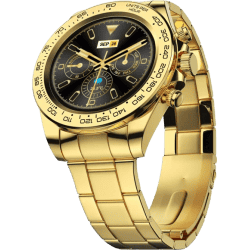 Fire-Boltt Blizzard 1.28 Luxury BT Calling Smartwatch | Gold Strap
