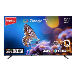 Impex  UHD Google  LED TV evoQ  | 139 cm (55 inch)  | Android 11 | HDR | Black | 55S4RLD2