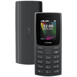 Nokia 106 Dual Sim, Keypad Phone | Charcoal