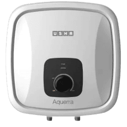 USHA AQUERRA 10 L Storage Water Geyser | White & Black