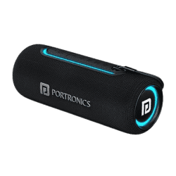 Portronics Bluetooth Speaker | Resound | 215W | HD Sound with Mic | RGB Lights |  Stereo Channel | Black