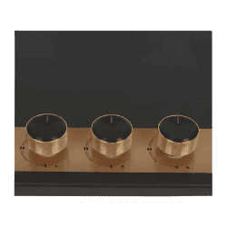 Faber Utopia Pro Toughened Glass Top Automatic Electric Hob | 3 Burner | Black | HT 783 BR CI