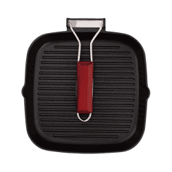 Wonderchef Caesar Folding Nonstick Grill Pan | 24 cm | 5 mm | Black