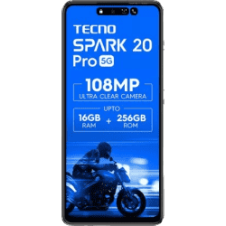 Tecno Spark 20 Pro 5G | 8 GB RAM | 128 GB | Glossy white