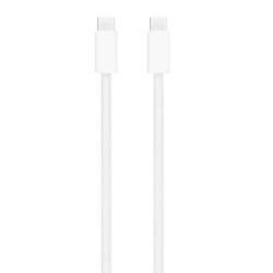 Apple Type C to Type C | 6.56 Feet 2M Cable | Syncing and Transferring Data | White | MU2G3ZM/A