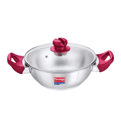 Prestige Platina Popular Stainless Steel Gas & Induction Compatible Kadhai