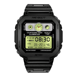Fire Boltt Retro Smartwatch | Black | BSW175