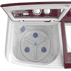 Godrej Edge Semi-Automatic Top Loading Washing Machine | 7.5 Kg |  5 star | Wine Red | WS EDGE 75 5.0 TB3 M