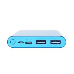 MI 10000mAh 3i Lithium Polymer Power Bank |  Dual Input(Micro-USB and Type C) and Output Ports 18W Fast Charging  | Metallic Blue |