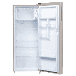Haier Direct Cool Single Door Refrigerator | 3 Star | 190 L | Inox Steel | HRD 2103BIS P