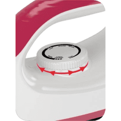 Havells Czar Dry Iron | 1000 W | Ruby And White