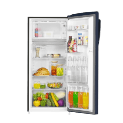 Haier Direct Cool Single Door Refrigerator | 205 L | 2 Star | Graphite Black Finish | HRD-2262BGK-N